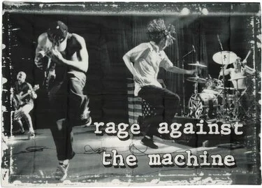 rage against the machine fabric poster